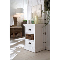 Thumbnail for NovaSolo Halifax CA585 Bedside Storage Unit with basket Bedside Storage Unit with basket NovaSolo 