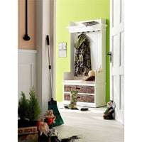 Thumbnail for NovaSolo Halifax Entryway Coat Rack & Bench +cushion + basket set Entryway NovaSolo 