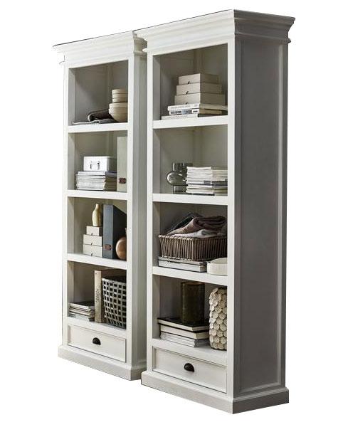 Novasolo Halifax Ca604 White Bookcase Bookcase NovaSolo 