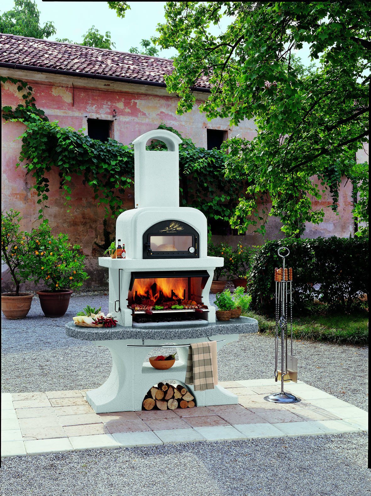 Palazzetti CAPRI 2 Barbecue Outdoor Cooking Grill By Paini Pizza Ovens Paini 
