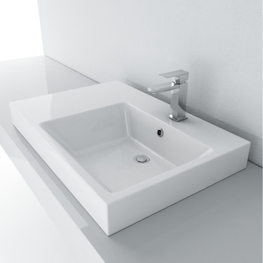 Cantrio Vitreous China overmount sink Ceramic Series Cantrio 