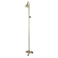 Thumbnail for Kingston Brass Vintage Wall Mount Clawfoot Tub And Shower Package, Polished Brass Clawfoot Tub Set Kingston Brass 