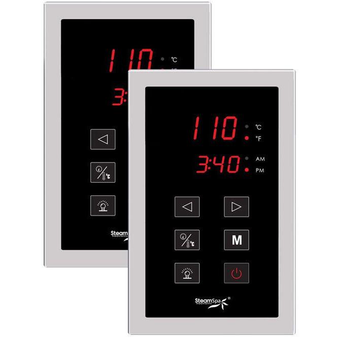 SteamSpa Royal 9 KW QuickStart Acu-Steam Bath Generator Package in Polished Chrome Steam Generators SteamSpa 