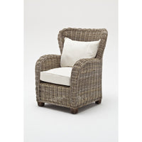 Thumbnail for NovaSolo Wickerworks CR42 Queen Chair with seat & back cushions Chair NovaSolo 