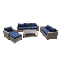 Thumbnail for 8-Piece Outdoor Pation Funiture Set Wicker Rattan Sectional Sofa Couch with Coffee Table Outdoor Furniture Casual Inc. 