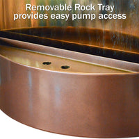 Thumbnail for Bluworld waterfall fountain Contempo Solare Dark Copper with Bronze Mirror - (V) Fountain Bluworld 
