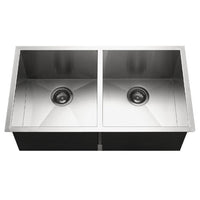 Thumbnail for Houzer Contempo Series Undermount Stainless Steel 50/50 Double Bowl Kitchen Sink Kitchen Sink - Undermount Houzer 