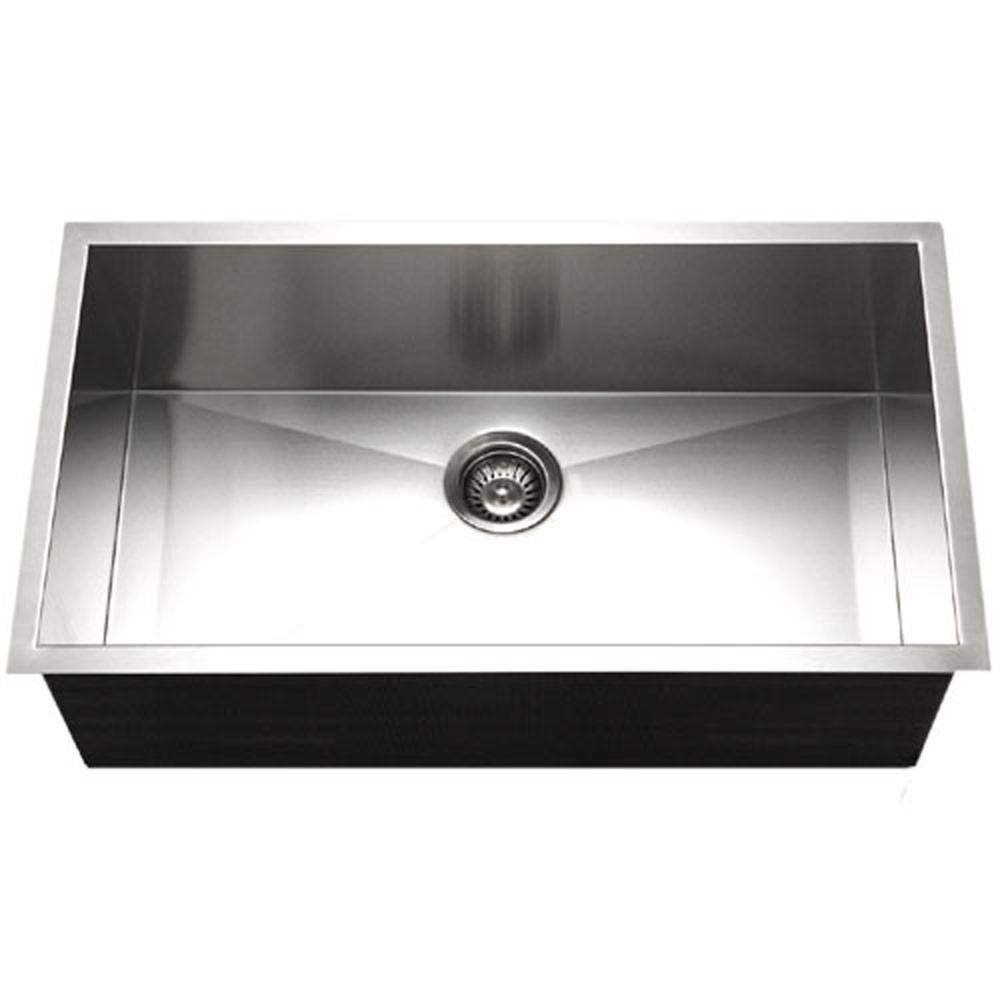 Houzer CTG-3200 Contempo Gourmet Undermount Large Single Bowl Kitchen Sink Kitchen Sink - Undermount Houzer 