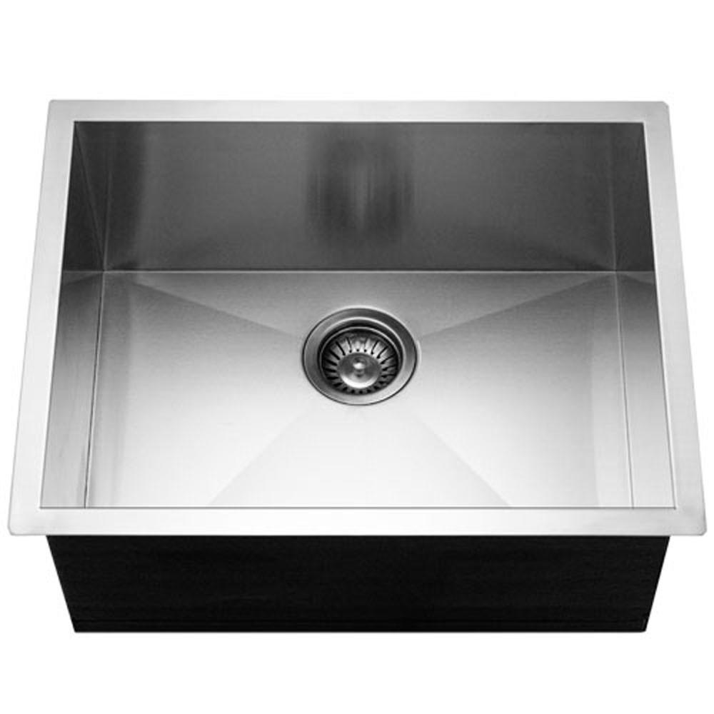 Houzer Contempo Series Undermount Stainless Steel Single Bowl Kitchen Sink Kitchen Sink - Undermount Houzer 