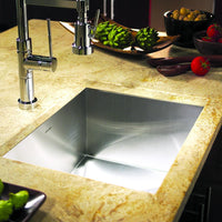 Thumbnail for Houzer Contempo Series Undermount Stainless Steel Single Bowl Kitchen Sink Kitchen Sink - Undermount Houzer 