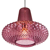 Thumbnail for Jarvis Vintage Pendant Light Fixture with Pink Glass Shade, Home Decor, Overhead Ceiling Lighting for Foyer, Living or Dining Room, or Reading Nook Pendant Lighting Canyon Home 