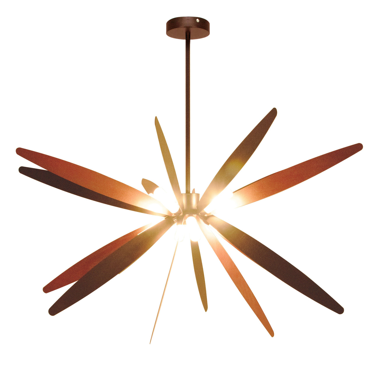 Lyell Dragonfly Sputnik Light Fixture, 4 Bulb Design, Overhead Ceiling Lighting for Foyer, Entryway, or Living Room, Classic Sand, Rose Gold, and Matte Black Finish Pendant Lighting Canyon Home 