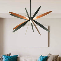 Thumbnail for Lyell Dragonfly Sputnik Light Fixture, 4 Bulb Design, Overhead Ceiling Lighting for Foyer, Entryway, or Living Room, Classic Sand, Rose Gold, and Matte Black Finish Pendant Lighting Canyon Home 