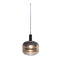 Thumbnail for Langley Contemporary Pendant Light Fixture with Grey Glass Shade, Elegant Multi Directional Ceiling Fixture for Living Room, Foyer, or Dining Areas, Dimmable Option Pendant Lighting Canyon Home 