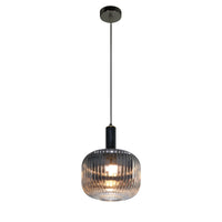 Thumbnail for Langley Contemporary Pendant Light Fixture with Grey Glass Shade, Elegant Multi Directional Ceiling Fixture for Living Room, Foyer, or Dining Areas, Dimmable Option Pendant Lighting Canyon Home 