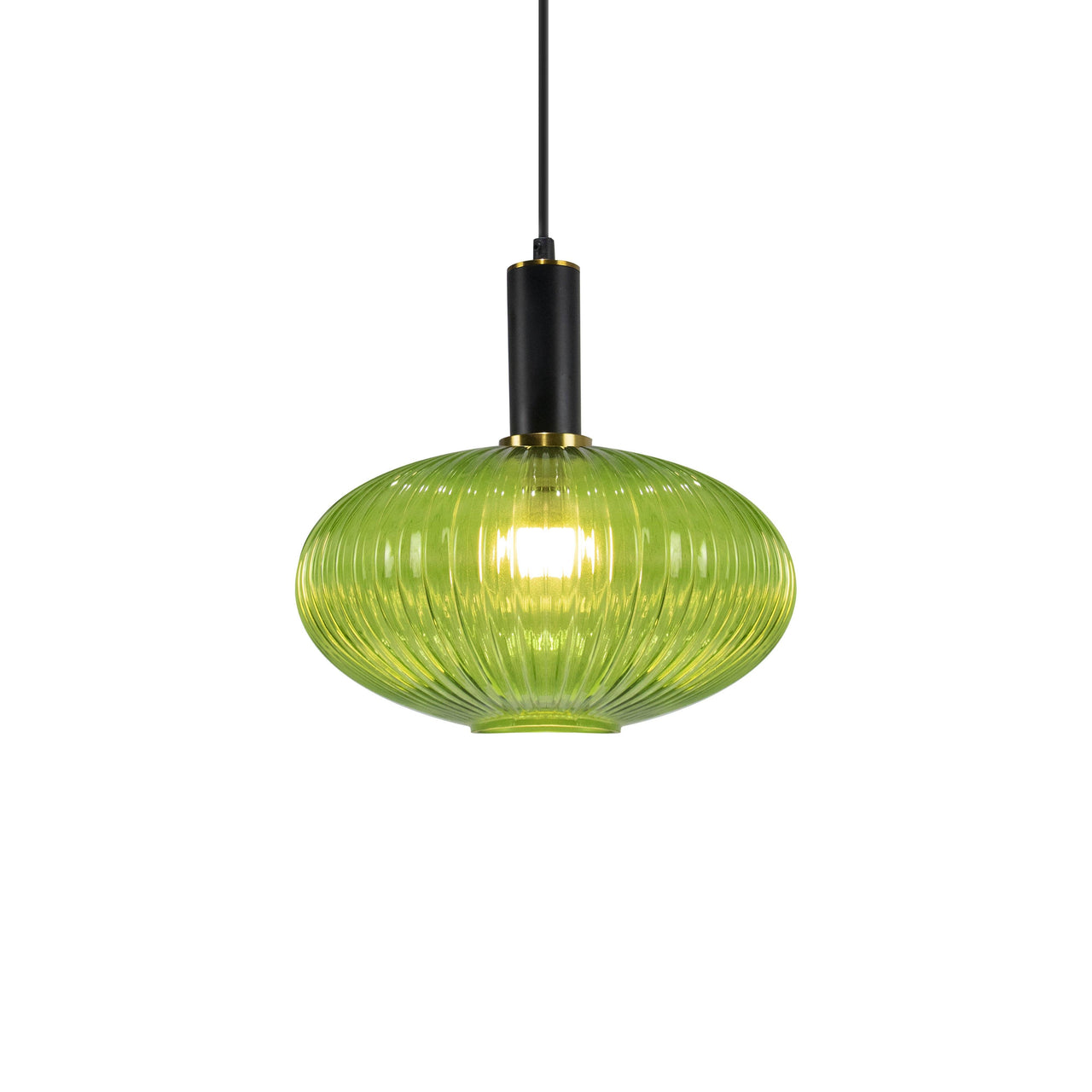 Lassen Retro Pendant Light Fixture with Vintage Oval Glass Shade, Decorative Home, Foyer, Living Room or Dining Decor, Elegant Overhead Lighting, Long Hanging Length Pendant Lighting Canyon Home 