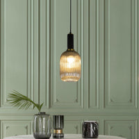 Thumbnail for Loma Elegant Glass Pendant Light Fixture for Living and Dining Rooms, Kitchen, Entryways, or Foyer, Beautiful Home Decor Down Lighting, Flush Mount, Dimmable Pendant Lighting Canyon Home 