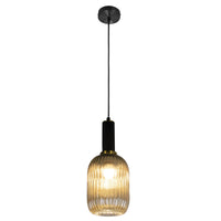Thumbnail for Loma Elegant Glass Pendant Light Fixture for Living and Dining Rooms, Kitchen, Entryways, or Foyer, Beautiful Home Decor Down Lighting, Flush Mount, Dimmable Pendant Lighting Canyon Home 