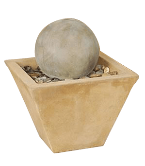 Calming Ball Outdoor Cast Stone Garden Fountain Fountain Tuscan 