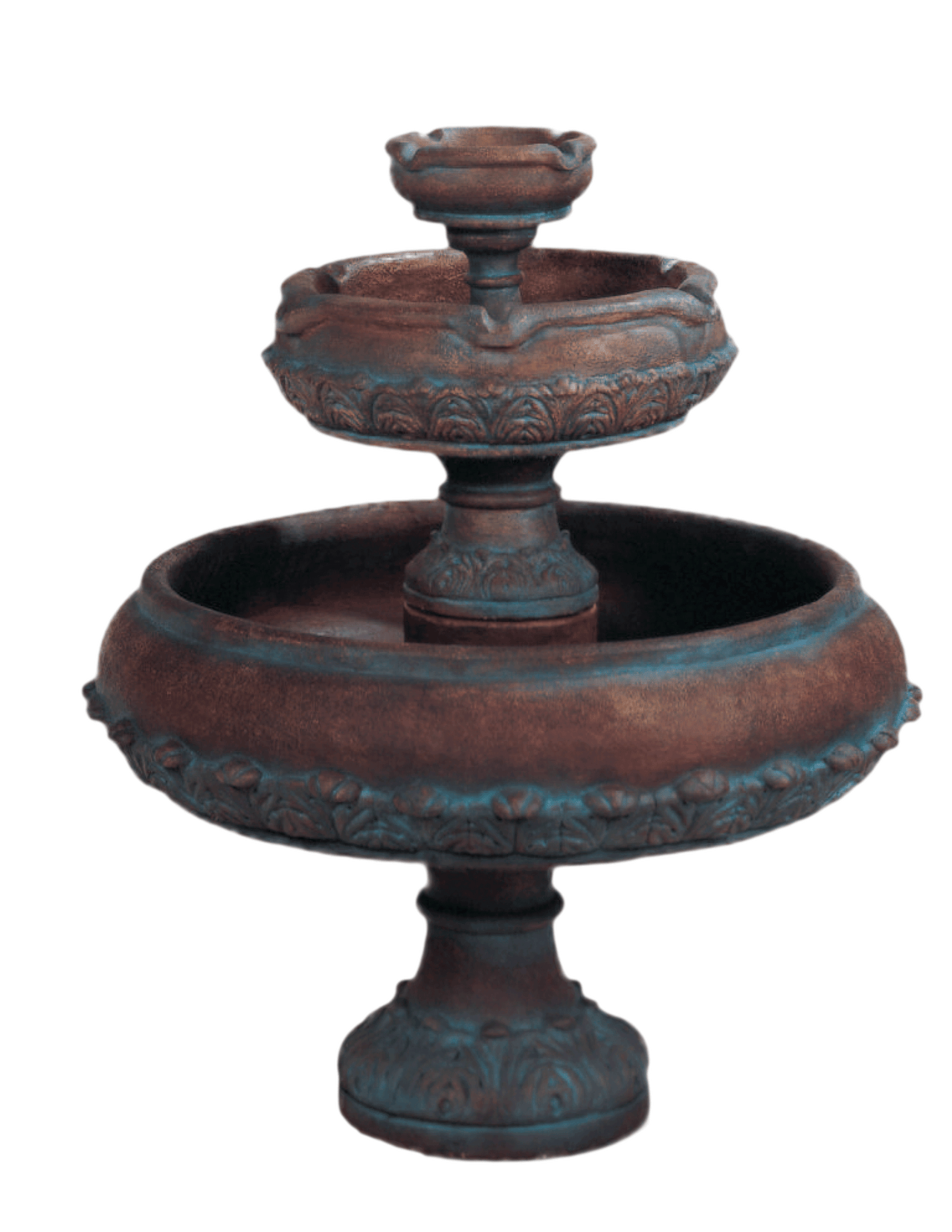 Capri Three Tier Cast Stone Outdoor Garden Fountain Fountain Tuscan 