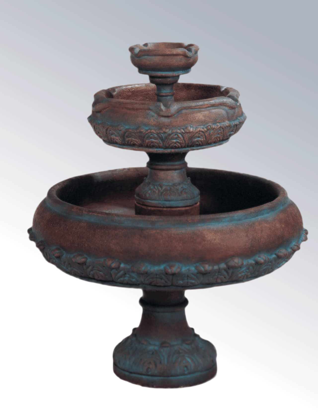 Capri Three Tier Cast Stone Outdoor Garden Fountain Fountain Tuscan 