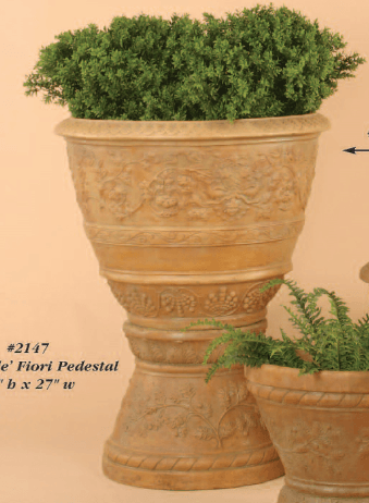 Campo de' Fiori Planter Cast Stone Outdoor Garden Planter Planter Tuscan 