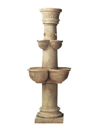 Thumbnail for Cathedral Cast Stone Outdoor Garden Fountain Fountain Tuscan 