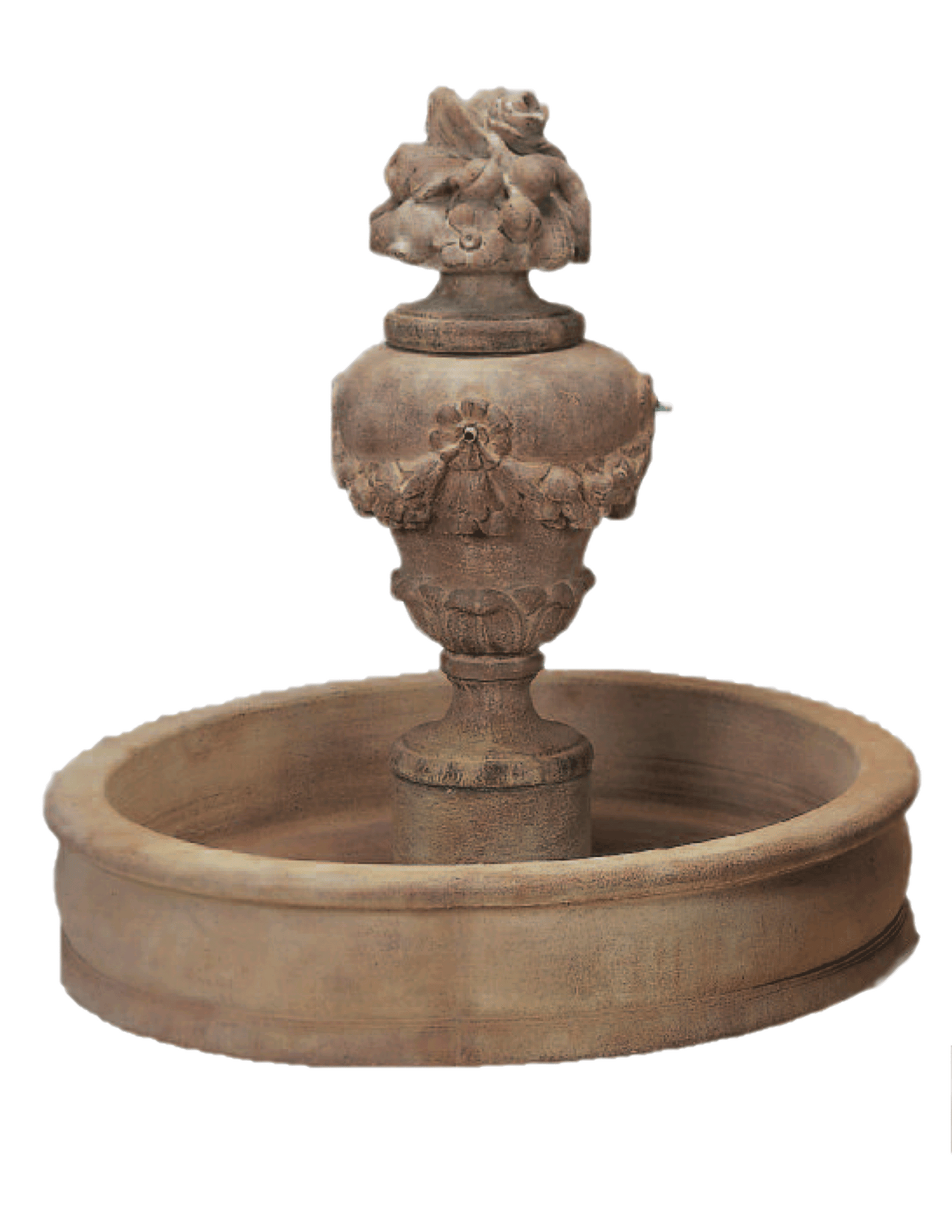 Chelsea Pond Cast Stone Outdoor Garden Fountains With Spout Fountain Tuscan 