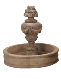 Thumbnail for Chelsea Pond Cast Stone Outdoor Garden Fountains With Spout Fountain Tuscan 