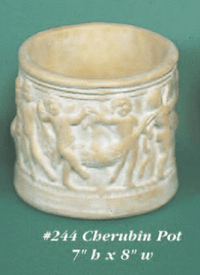 Thumbnail for Cherubin Pot Cast Stone Outdoor Garden Planter Planter Tuscan 