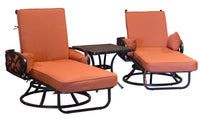 Thumbnail for Chillounger Swivel Lounge and Side Table Outdoor Furniture Tuscan 