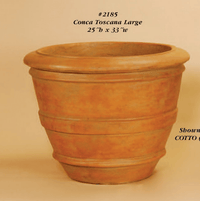 Thumbnail for Conca Toscana Cast Stone Outdoor Garden Planter Planter Tuscan 