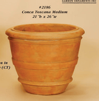 Thumbnail for Conca Toscana Cast Stone Outdoor Garden Planter Planter Tuscan 
