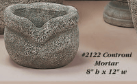 Thumbnail for Controni Mortar Cast Stone Outdoor Garden Planter Planter Tuscan 