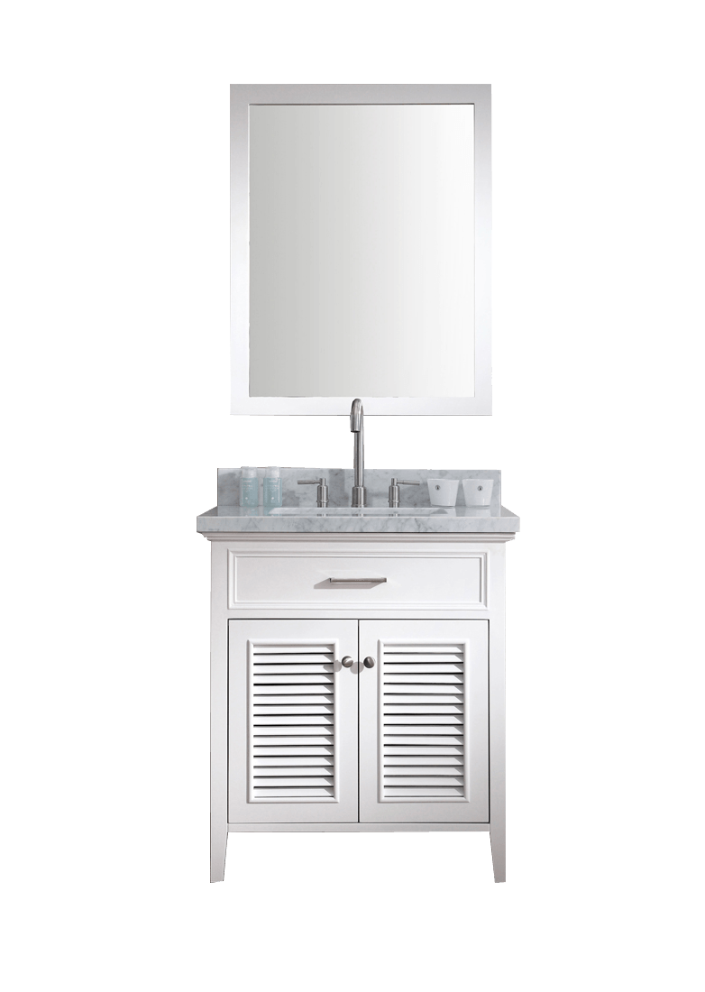 ARIEL Kensington 31" Single Sink Bathroom Vanity Set in White Vanity ARIEL 
