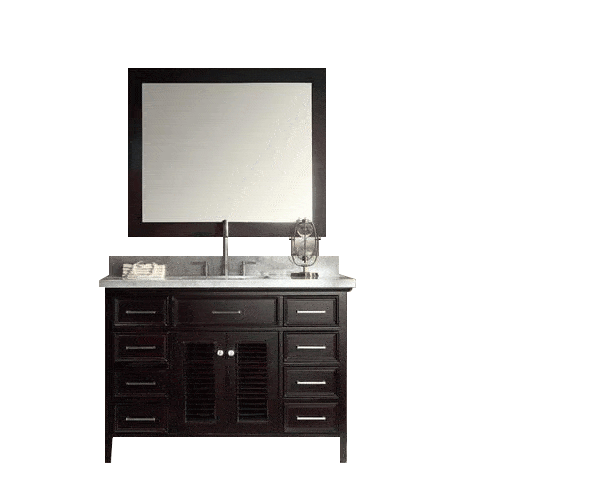 ARIEL Kensington 49" Single Sink Bathroom Vanity Set in Espresso Vanity ARIEL 