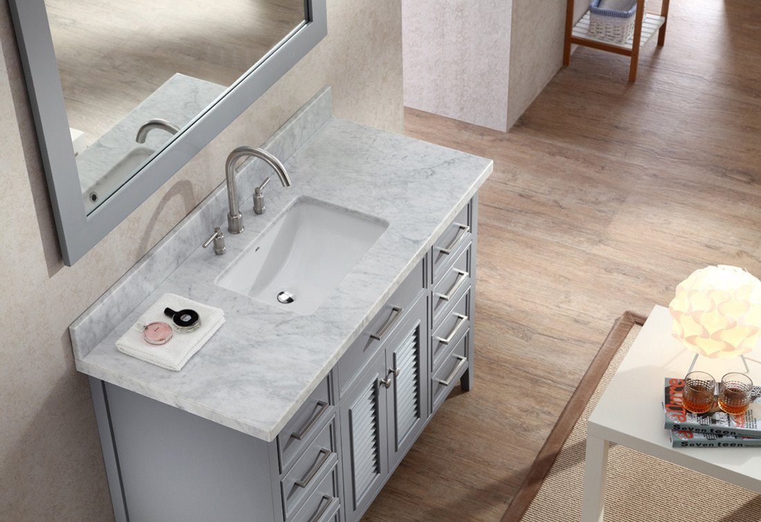 ARIEL Kensington 49" Single Sink Bathroom Vanity Set in Grey Vanity ARIEL 