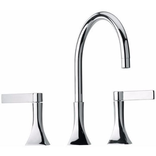 Latoscana Elix Widespread Lavatory Faucet In A Chrome finish touch on bathroom sink faucets Latoscana 