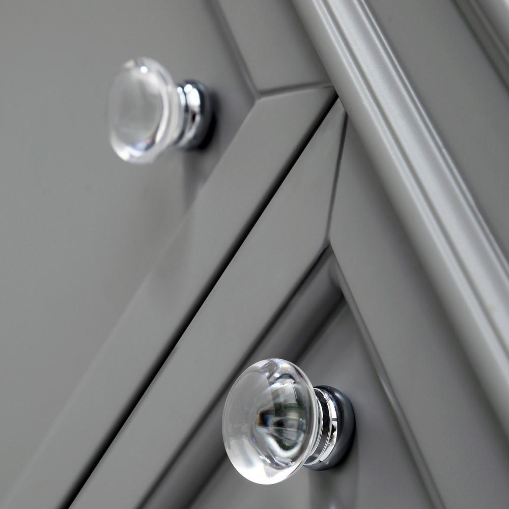 Derby 24" Cashmere Grey Single Sink Bathroom Vanity With Matching Framed Mirror Vanity Water Creation 