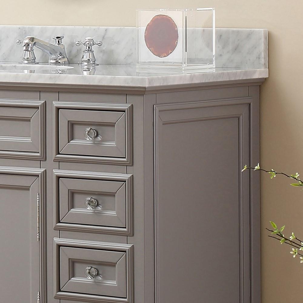 Derby 48" Cashmere Grey Single Sink Bathroom Vanity And Faucet Vanity Water Creation 