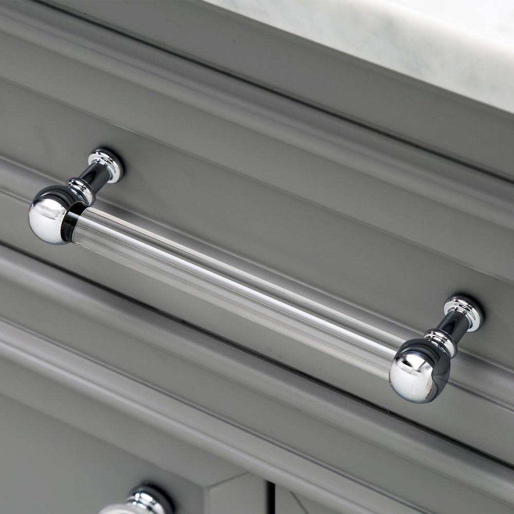Derby 60"Cashmere Grey Double Sink Vanity With Framed Mirrors And Faucets Vanity Water Creation 