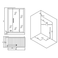 Thumbnail for ARIEL Platinum DZ972F8 Steam Shower Steam Shower ARIEL 