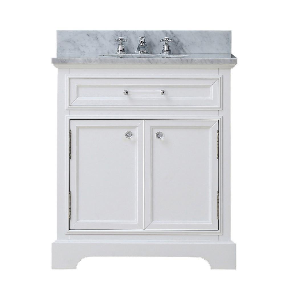 Derby 24" Solid White Single Sink Bathroom Vanity Only Vanity Water Creation 