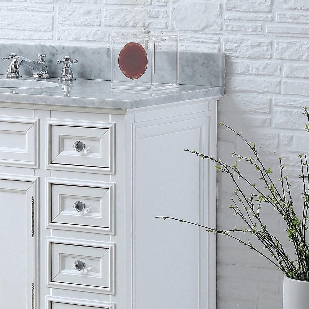 Derby 48" Solid White Single Sink Bathroom Vanity Only Vanity Water Creation 