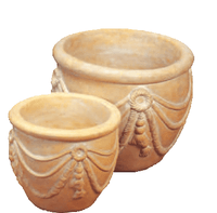 Thumbnail for Deruta Lemon Tree Pot Cast Stone Outdoor Garden Planter Planter Tuscan 
