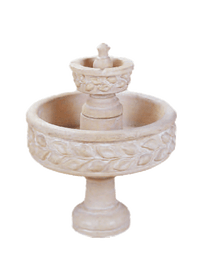 Thumbnail for Deruta Two Tier Cast Stone Outdoor Garden Fountains Fountain Tuscan 