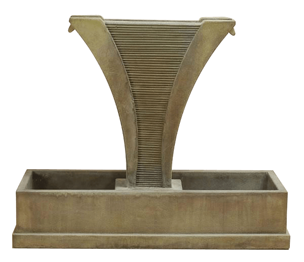 Diesse Outdoor Cast Stone Garden Fountain With Side Spillways Fountain Tuscan 