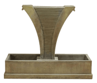 Thumbnail for Diesse Outdoor Cast Stone Garden Fountain With Side Spillways Fountain Tuscan 