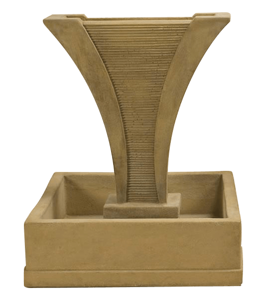 Diesse Outdoor Cast Stone Garden Fountain With Square Bowl Fountain Tuscan 