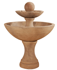 Thumbnail for Doppia Outdoor Cast Stone Garden Fountain Fountain Tuscan 